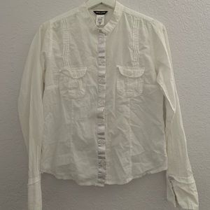 Guess Jeans White Button Down Shirt